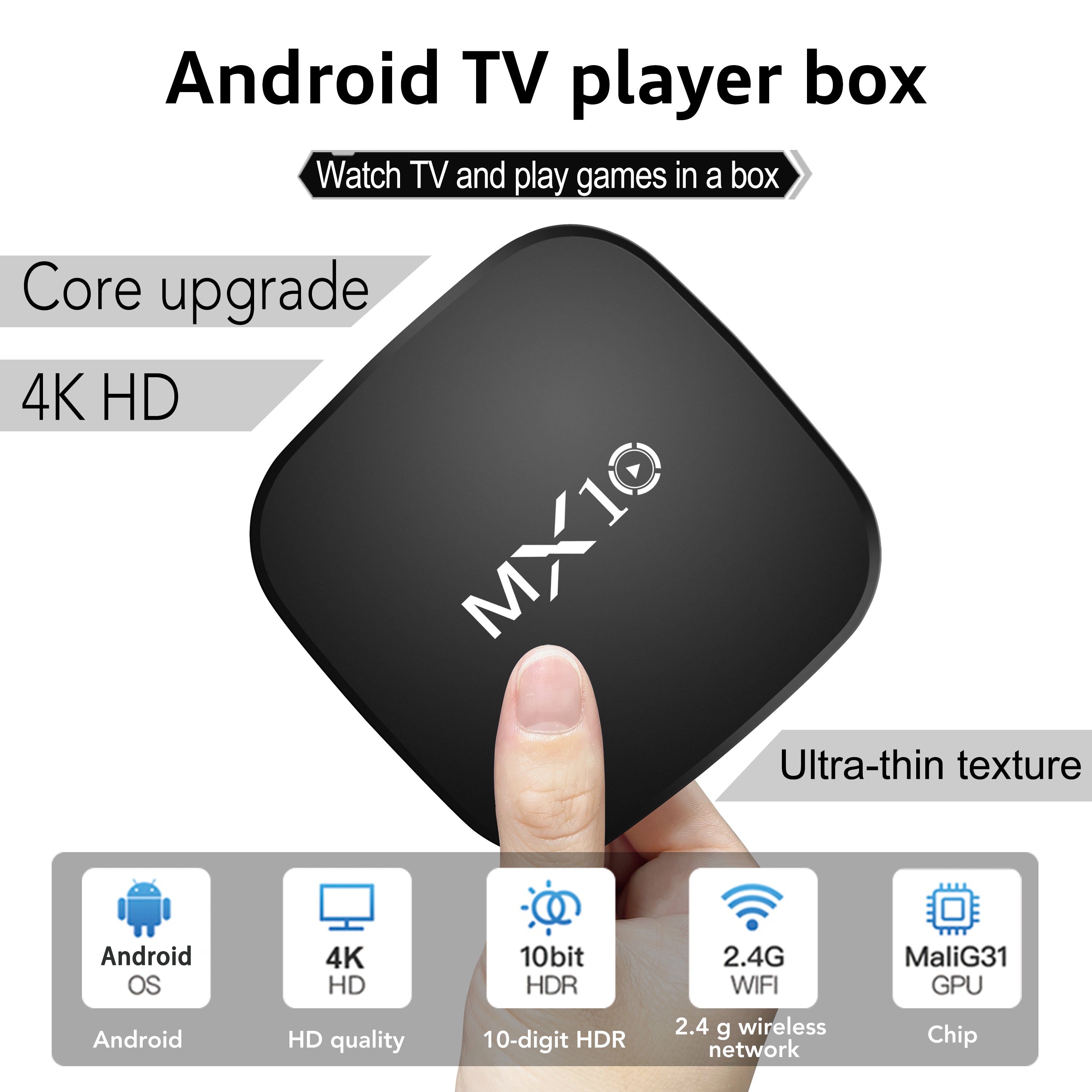 MX10 Box S Android 11.0 (1GB+8GB) 2025 Model📺 - ✨Ramadan Deal Upto 40% Off🔥