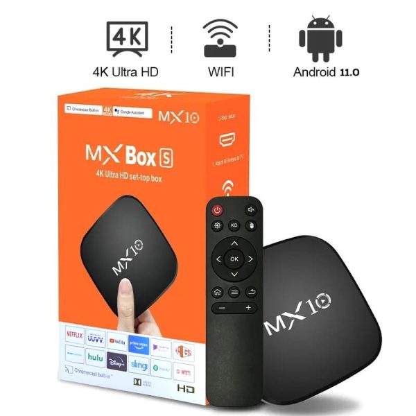 MX10 Box S Android 11.0 (1GB+8GB) 2025 Model📺 - ✨Ramadan Deal Upto 40% Off🔥